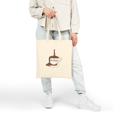 'He Brews' Coffee Cup Canvas Tote